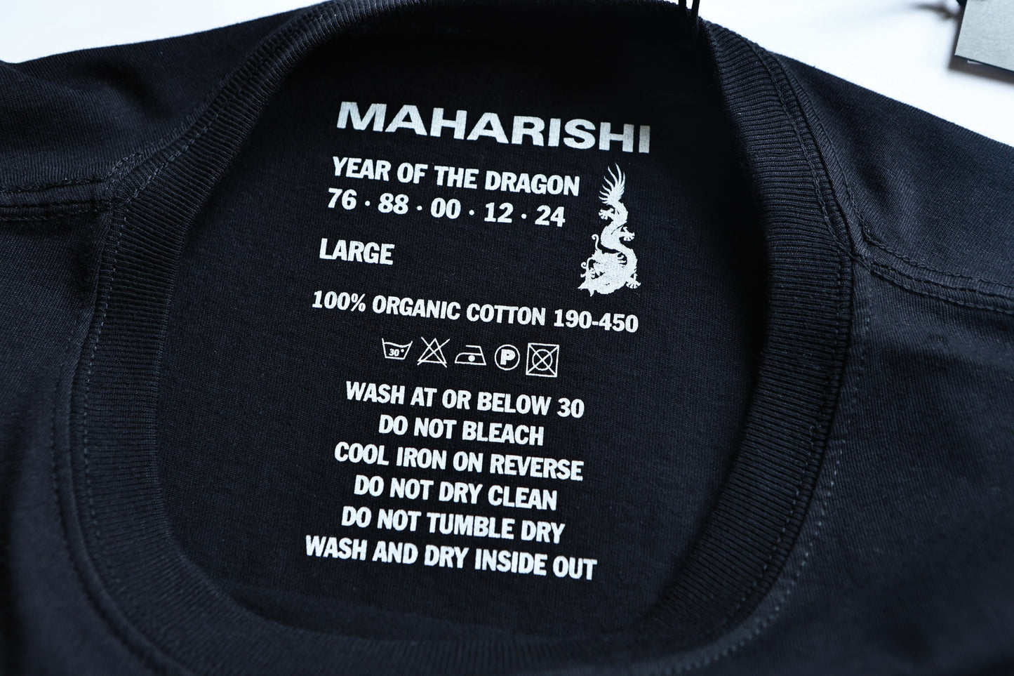 MAHARISHI 1296 TIGER FUR CALLIGRAPHY T-SHIRT