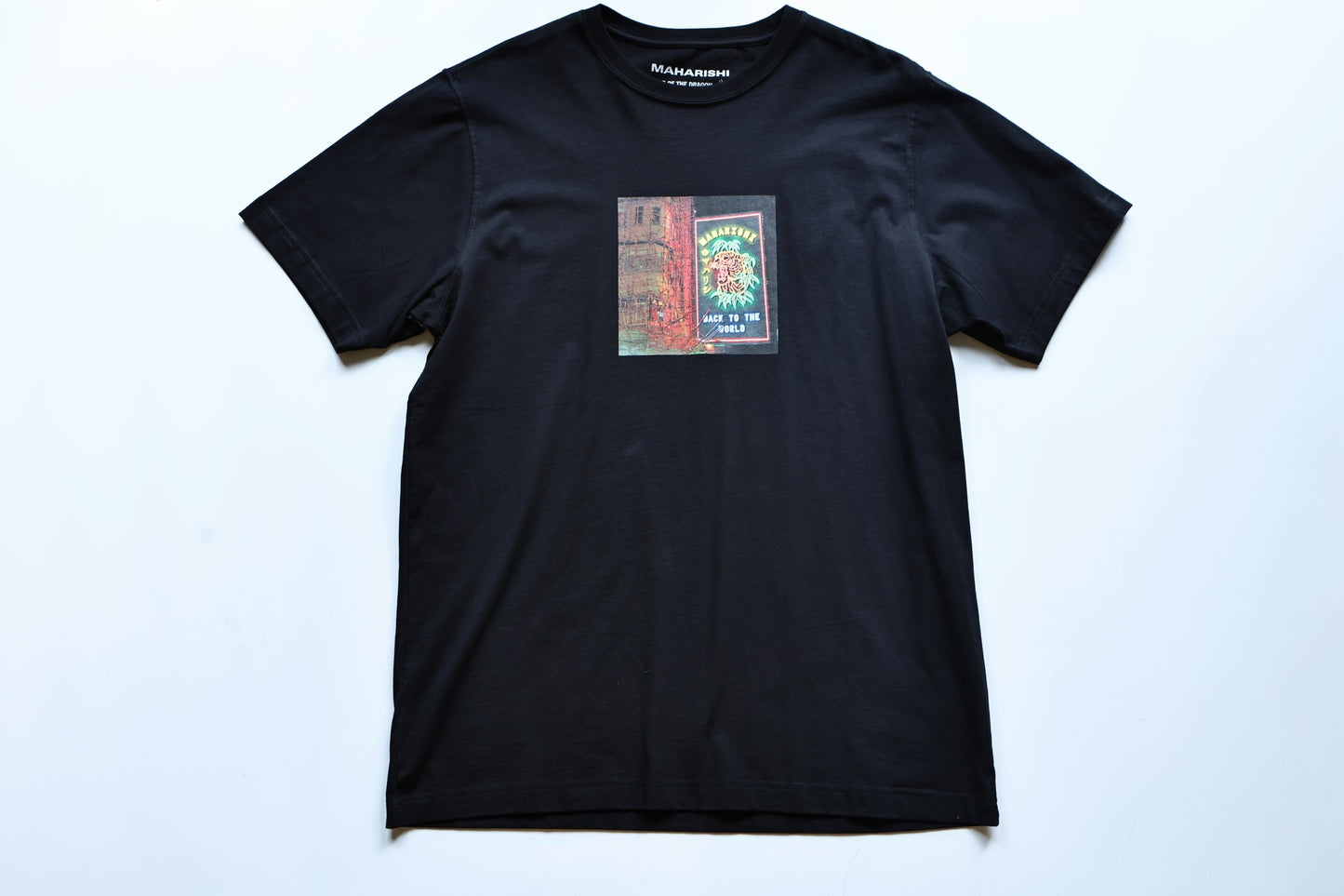 MAHARISHI 1281 NEON TIGER T-SHIRT : BLACK