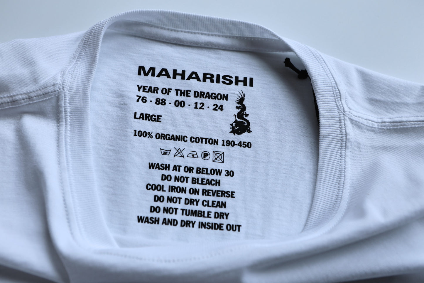 MAHARISHI 1281 NEON TIGER T-SHIRT : WHITE