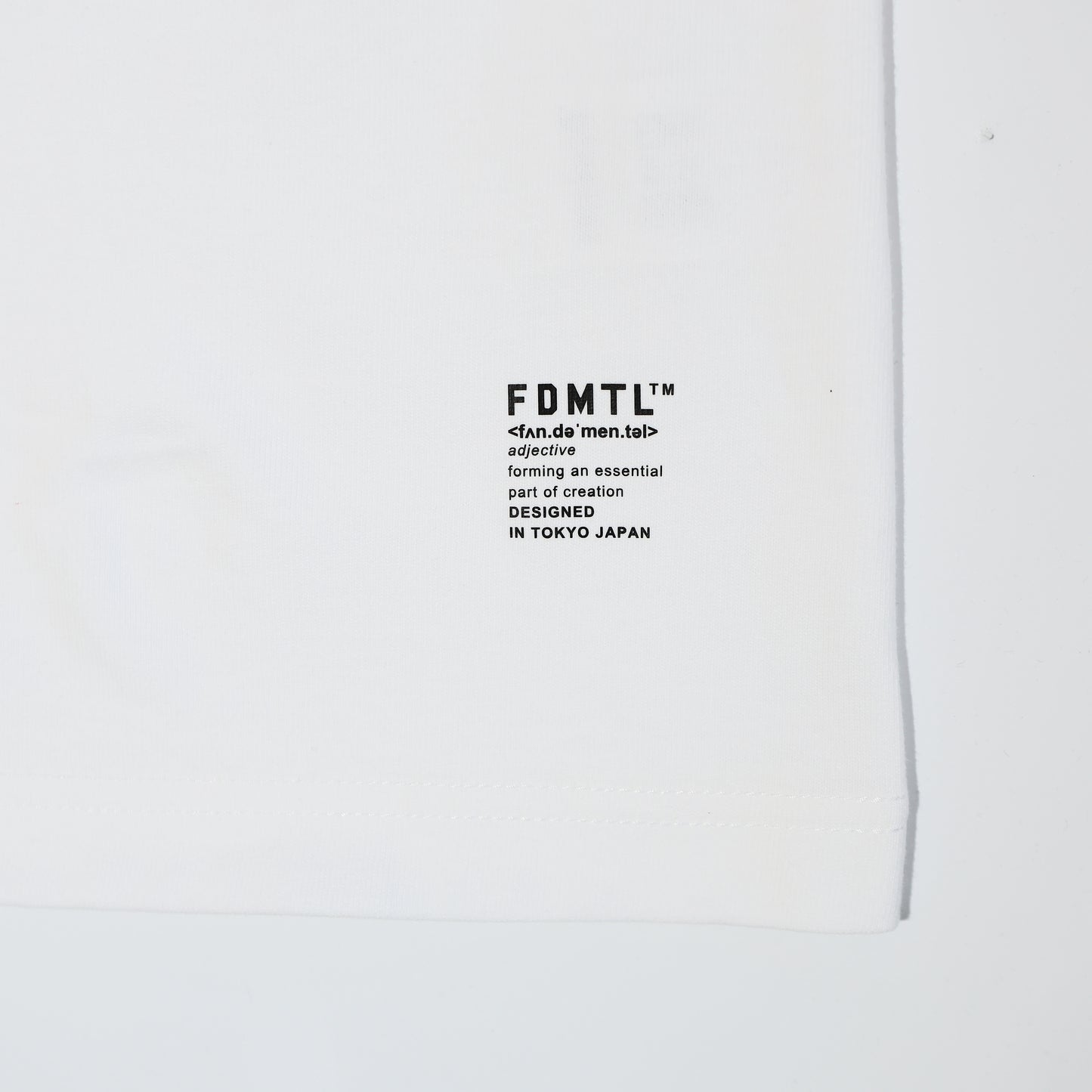 FDMTL FA25/TE12 BORO POCKET TEE WHITE