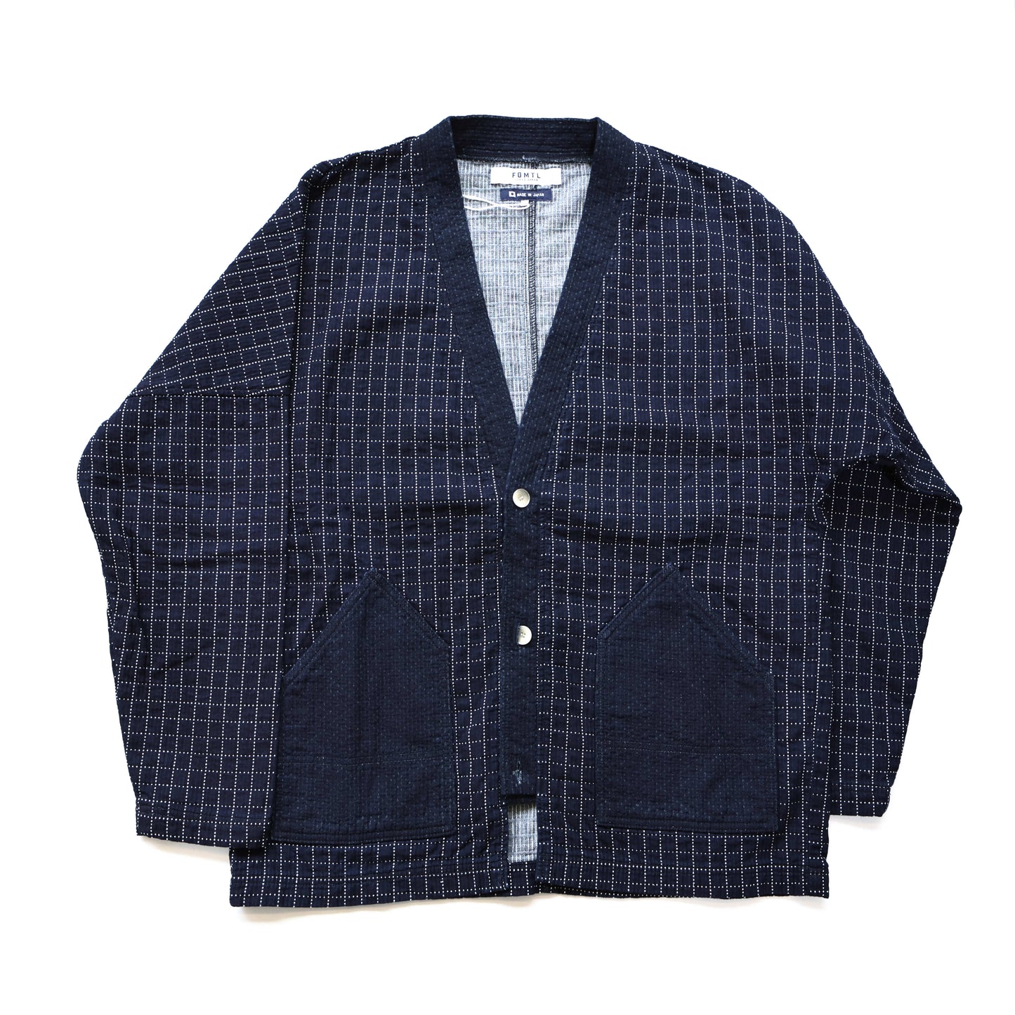 FA24/TP31R SASHIKO CARDIGAN RINSE