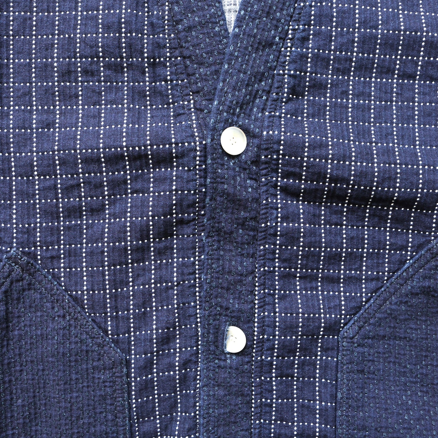 FA24/TP31R SASHIKO CARDIGAN RINSE