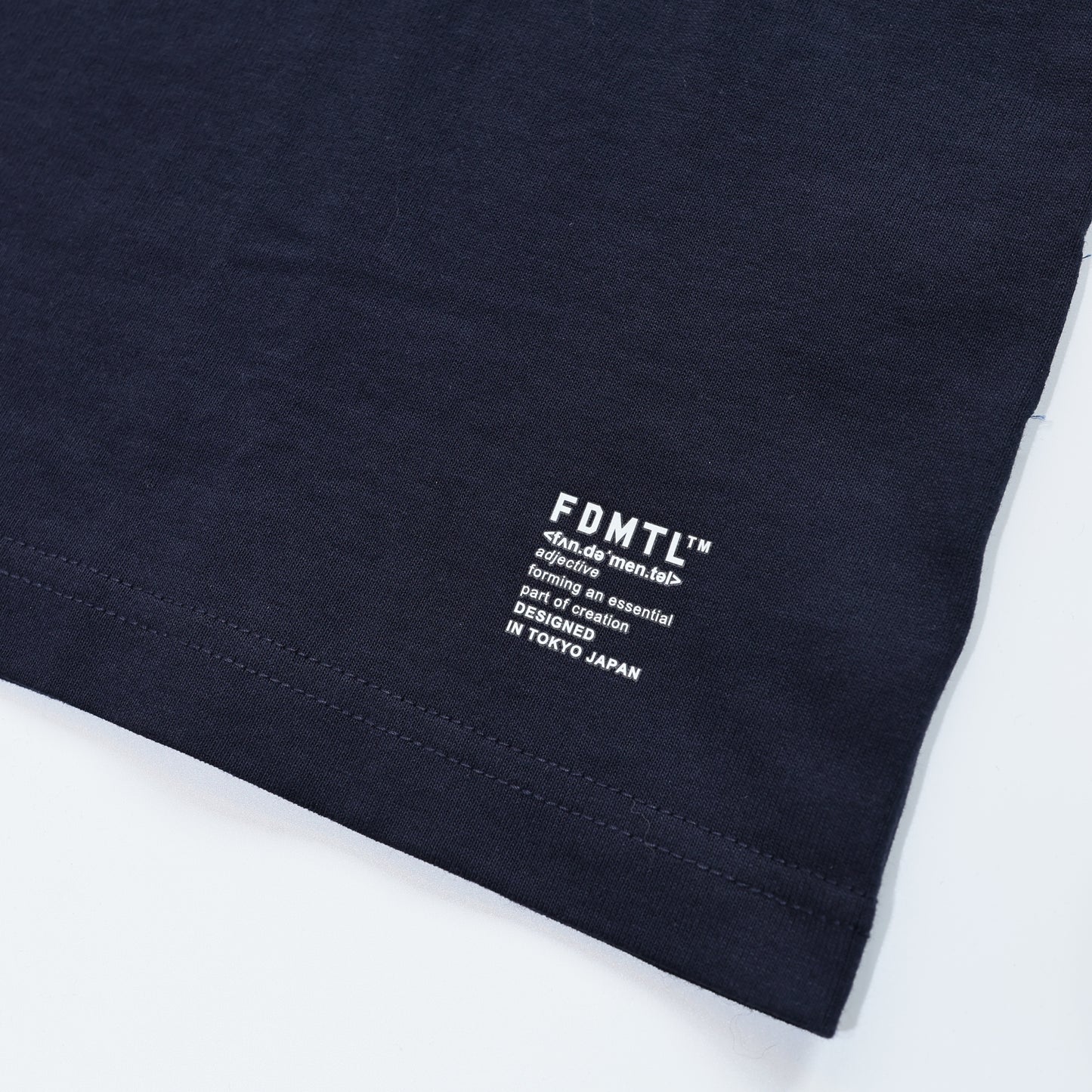 FDMTL FA24/TE23 PATCHWORK TEE NAVY