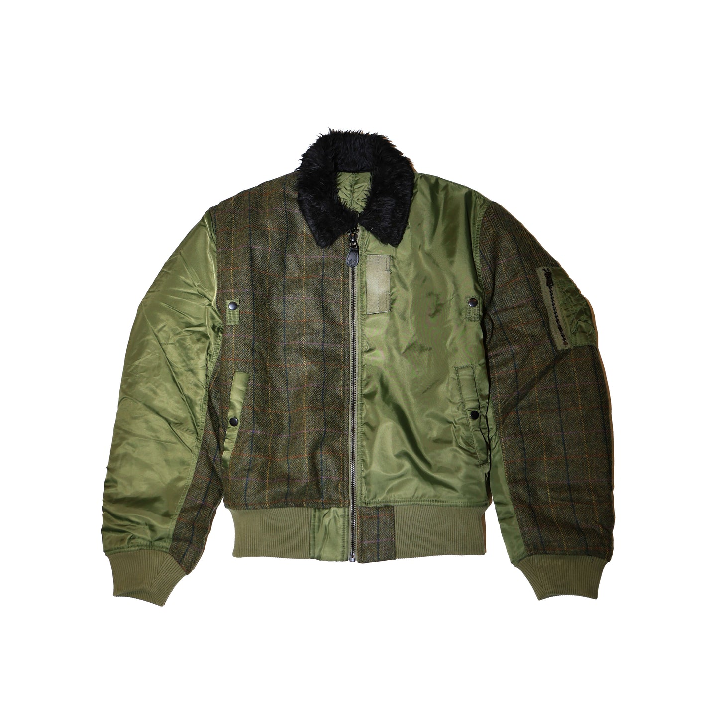MAHARISHI 5332 B15 WOOL FLIGHT JACKET : OLIVE