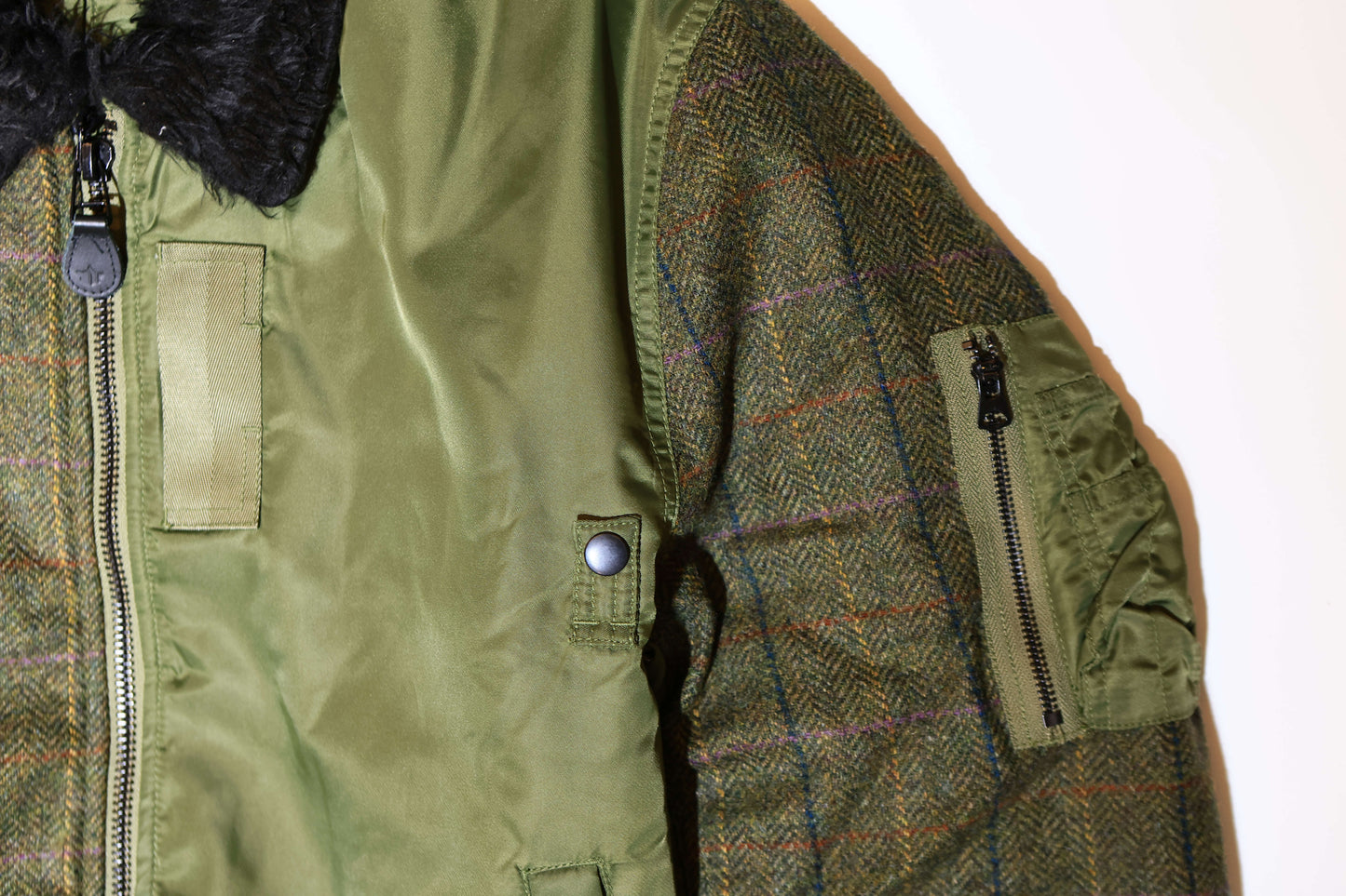 MAHARISHI 5332 B15 WOOL FLIGHT JACKET : OLIVE