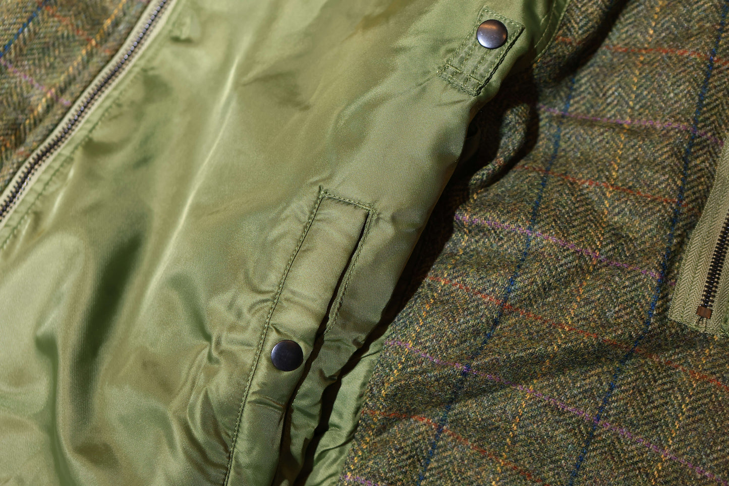 MAHARISHI 5332 B15 WOOL FLIGHT JACKET : OLIVE
