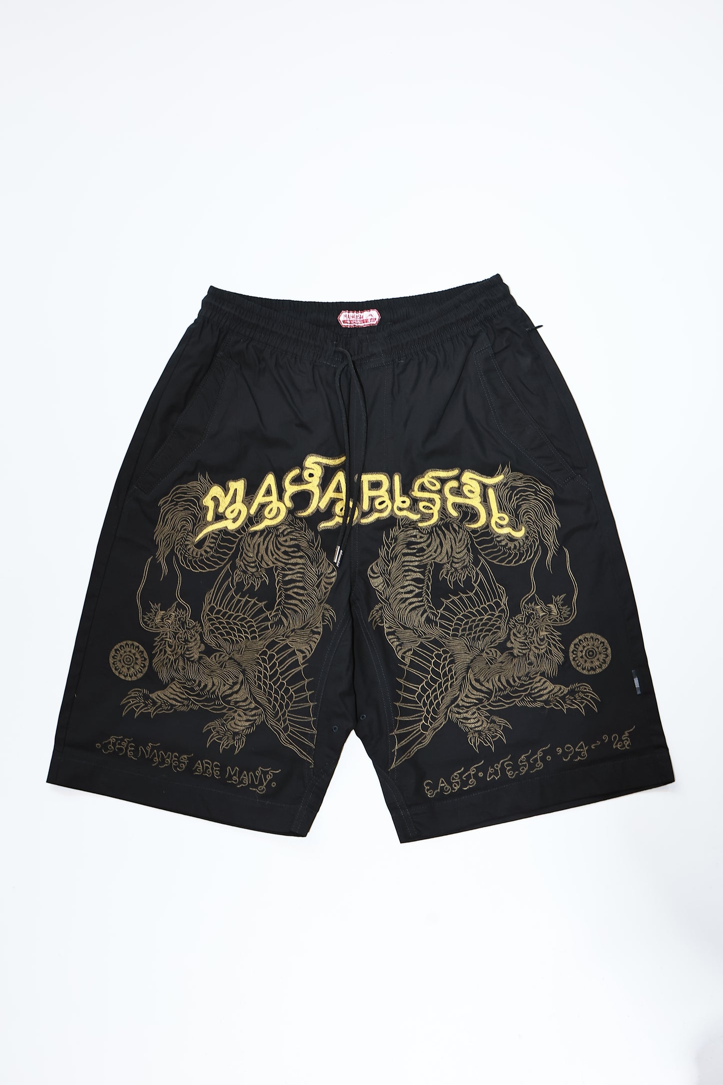 Maharishi 6039 MUAY THAI TIGER DRAGON TRACKSHORTS