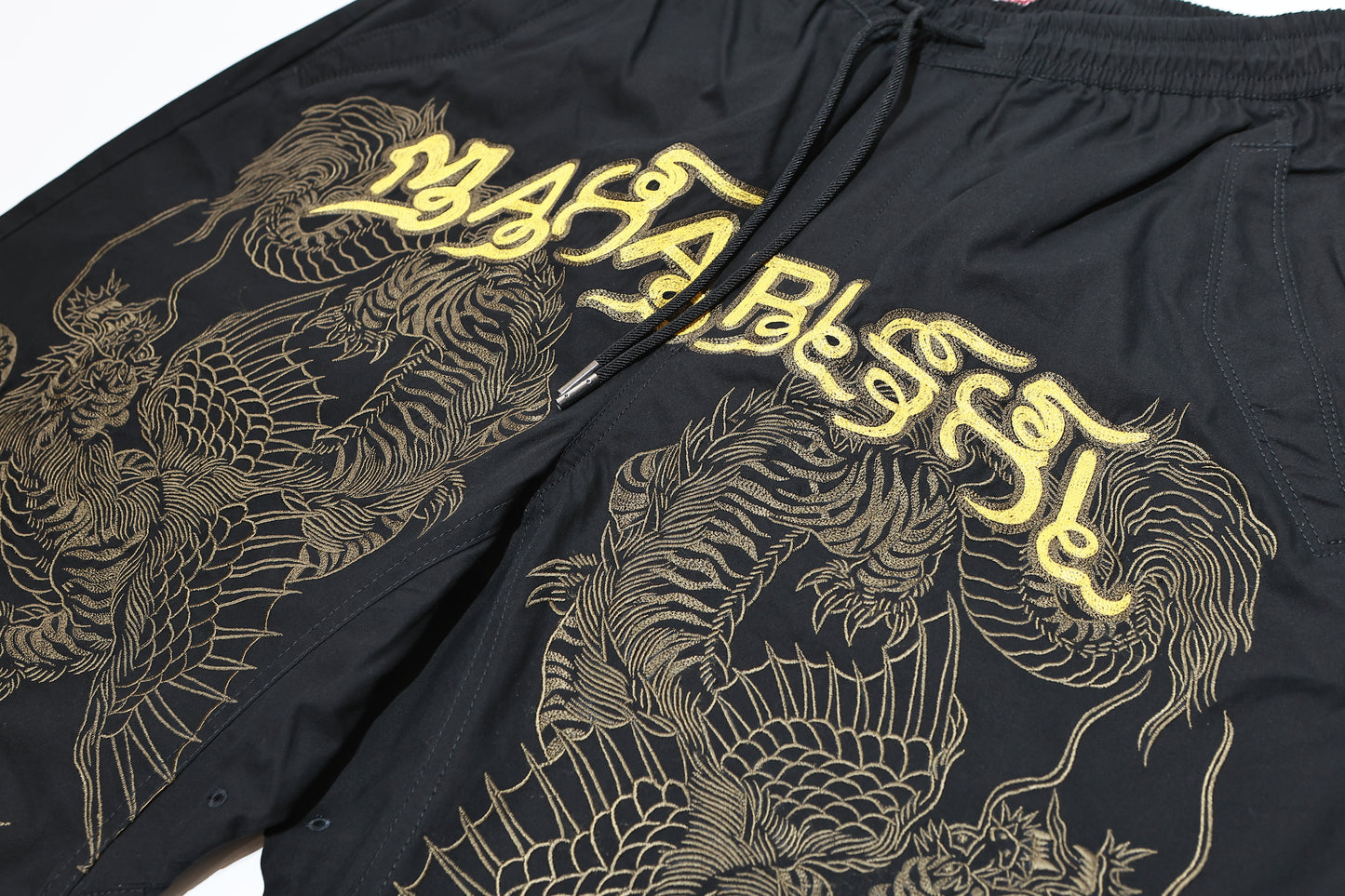 Maharishi 6039 MUAY THAI TIGER DRAGON TRACKSHORTS