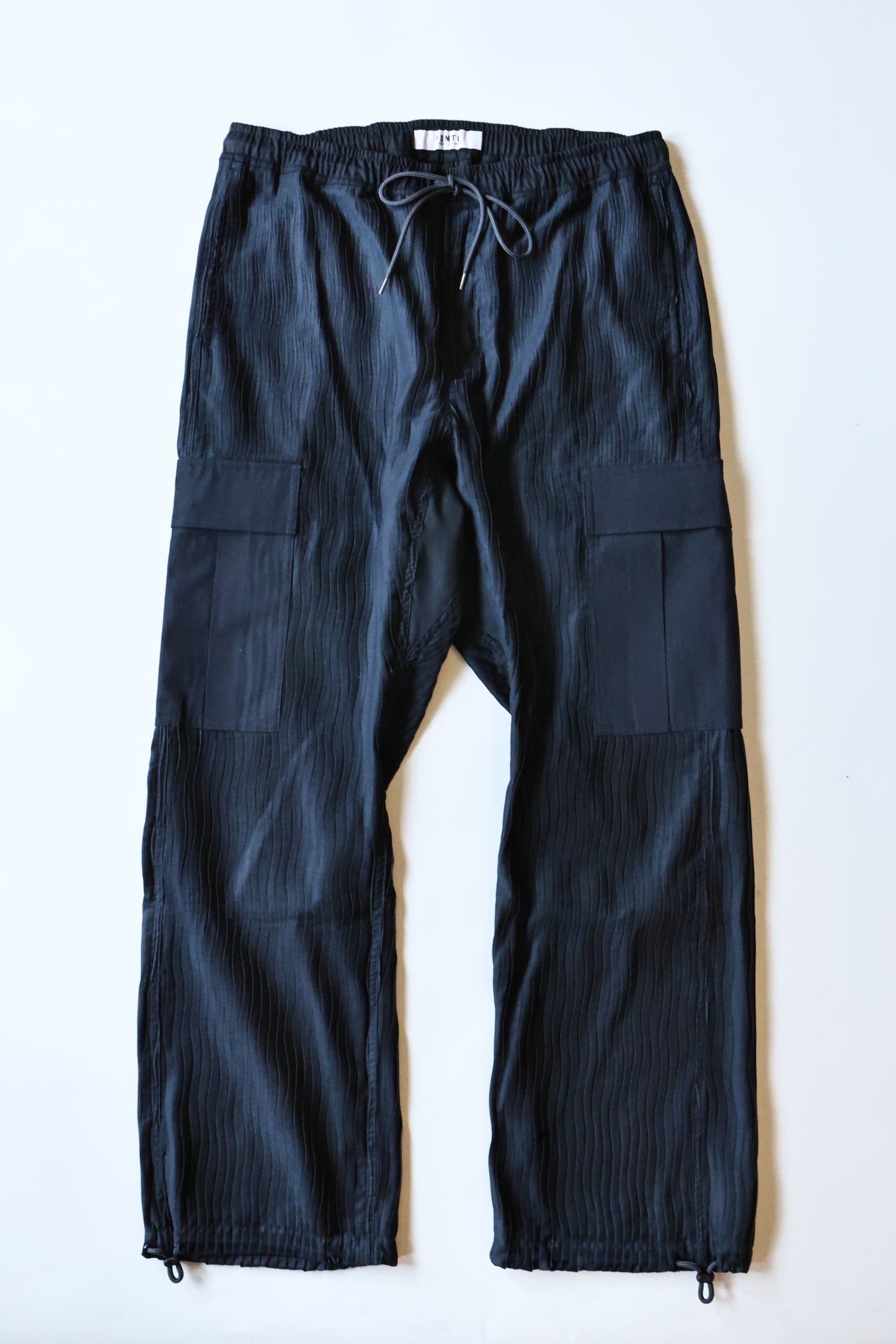 FDMTL 24FA FA24/PN15 PLEATED CARGO PANTS NAVY