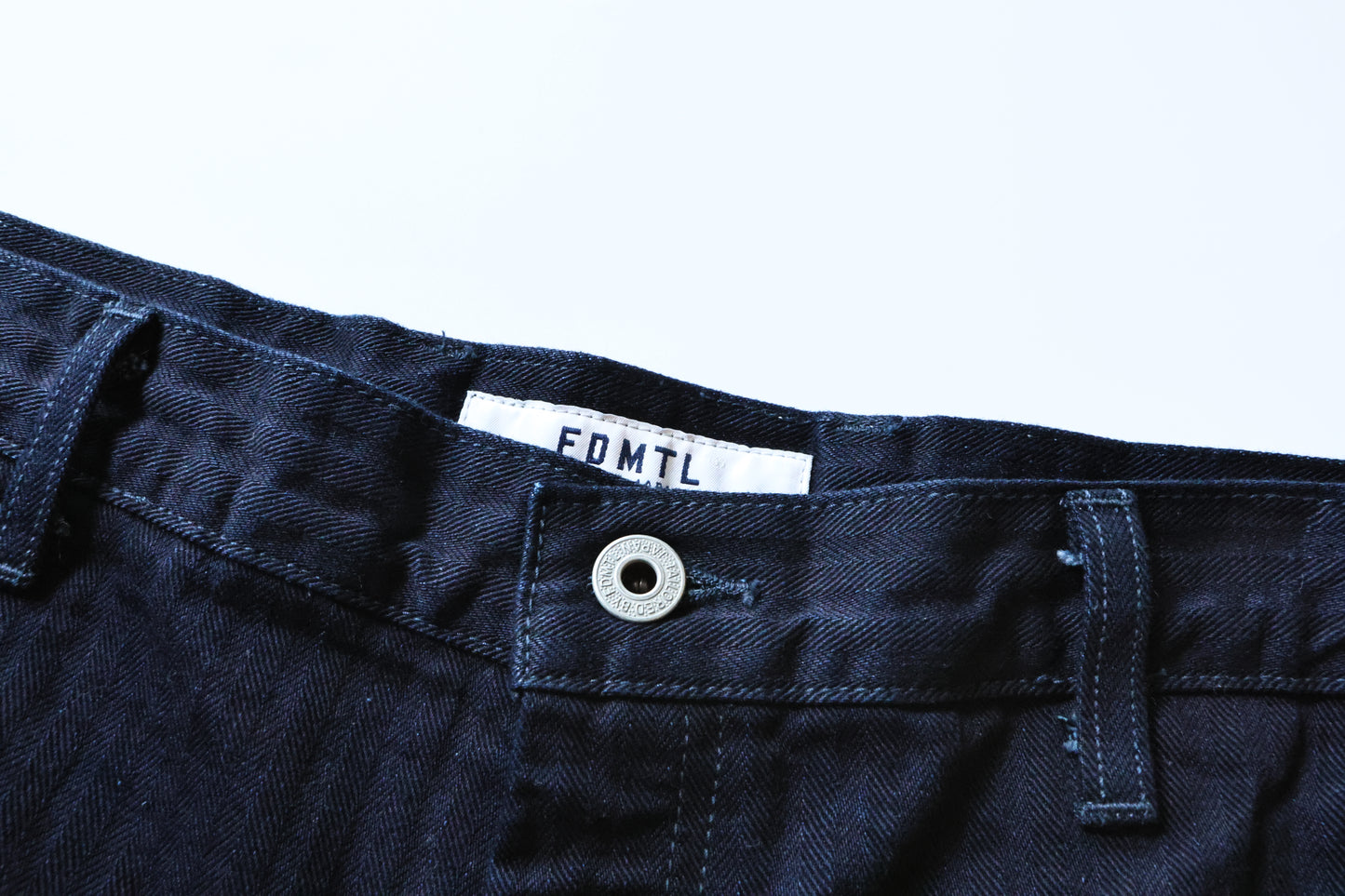 FDMTL 24FA FA24/PN22R SIDE OBI SHORT PANTS RINSE INDIGO