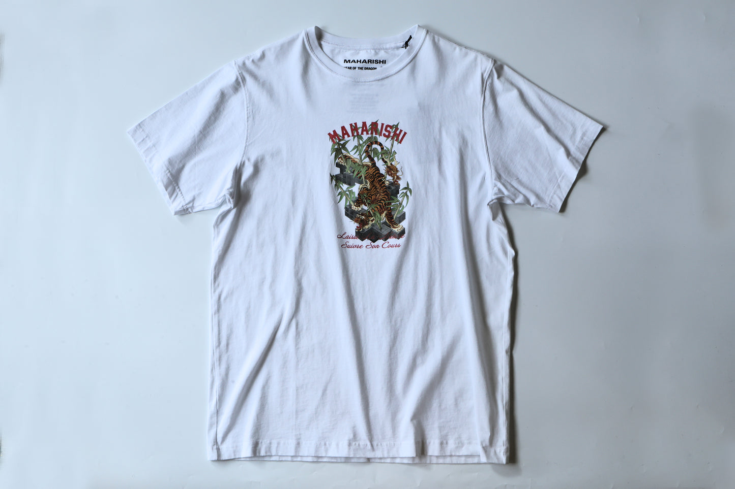 MAHARISHI 1280 TAKE TORA T-SHIRT : WHITE
