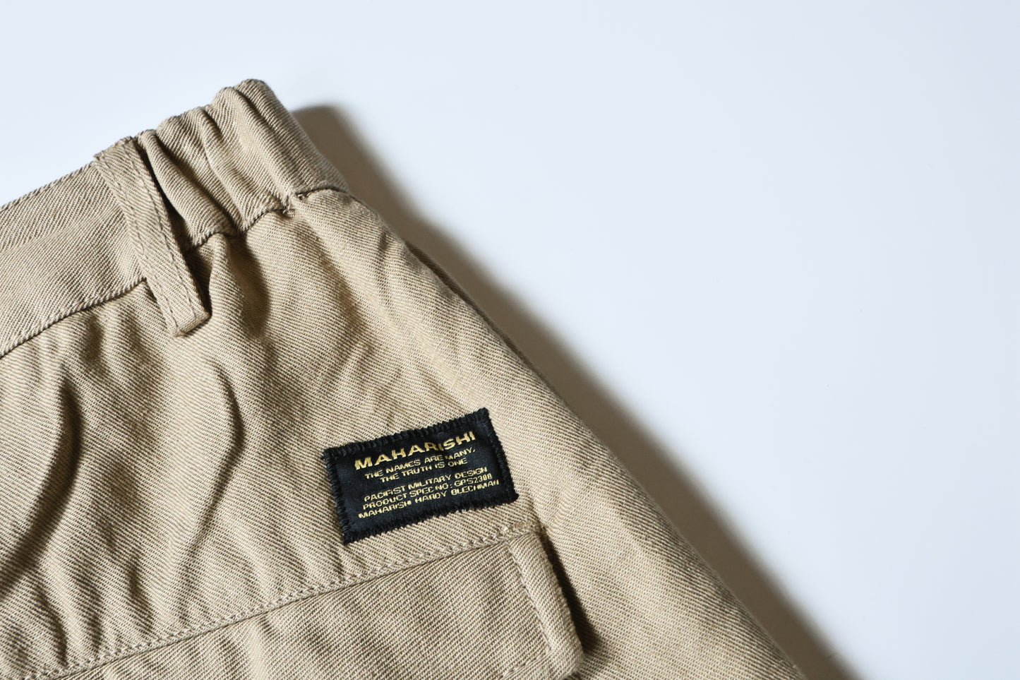 MAHARISHI 5134 HEMP CUSTOM PANTS SAND