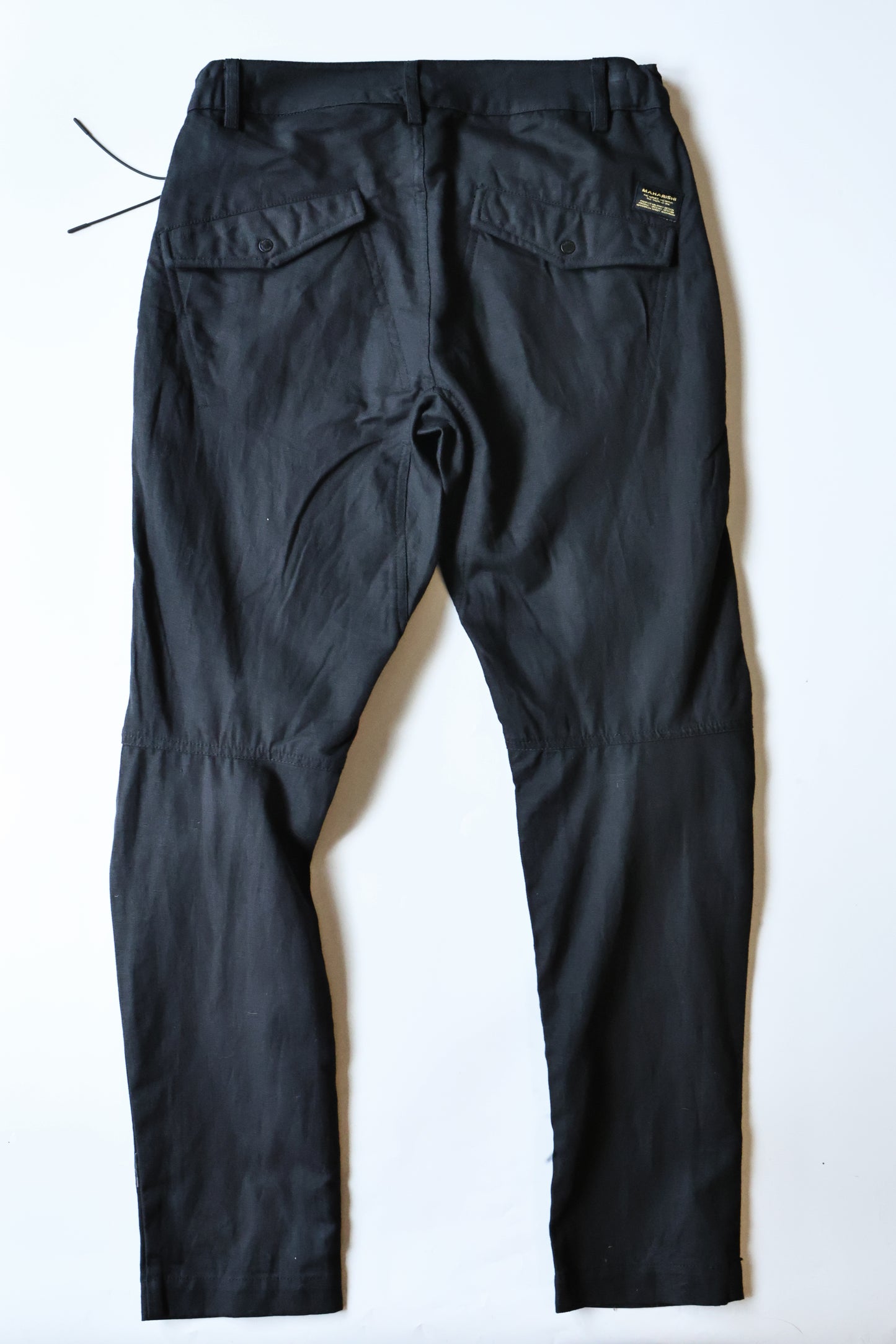 MAHARISHI 5134 HEMP CUSTOM PANTS BLACK
