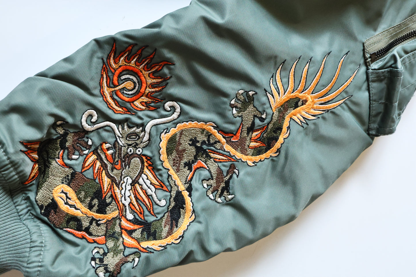 MAHARISHI 5059 DRAGON CWU-45 FLIGHT JACKET SAGE