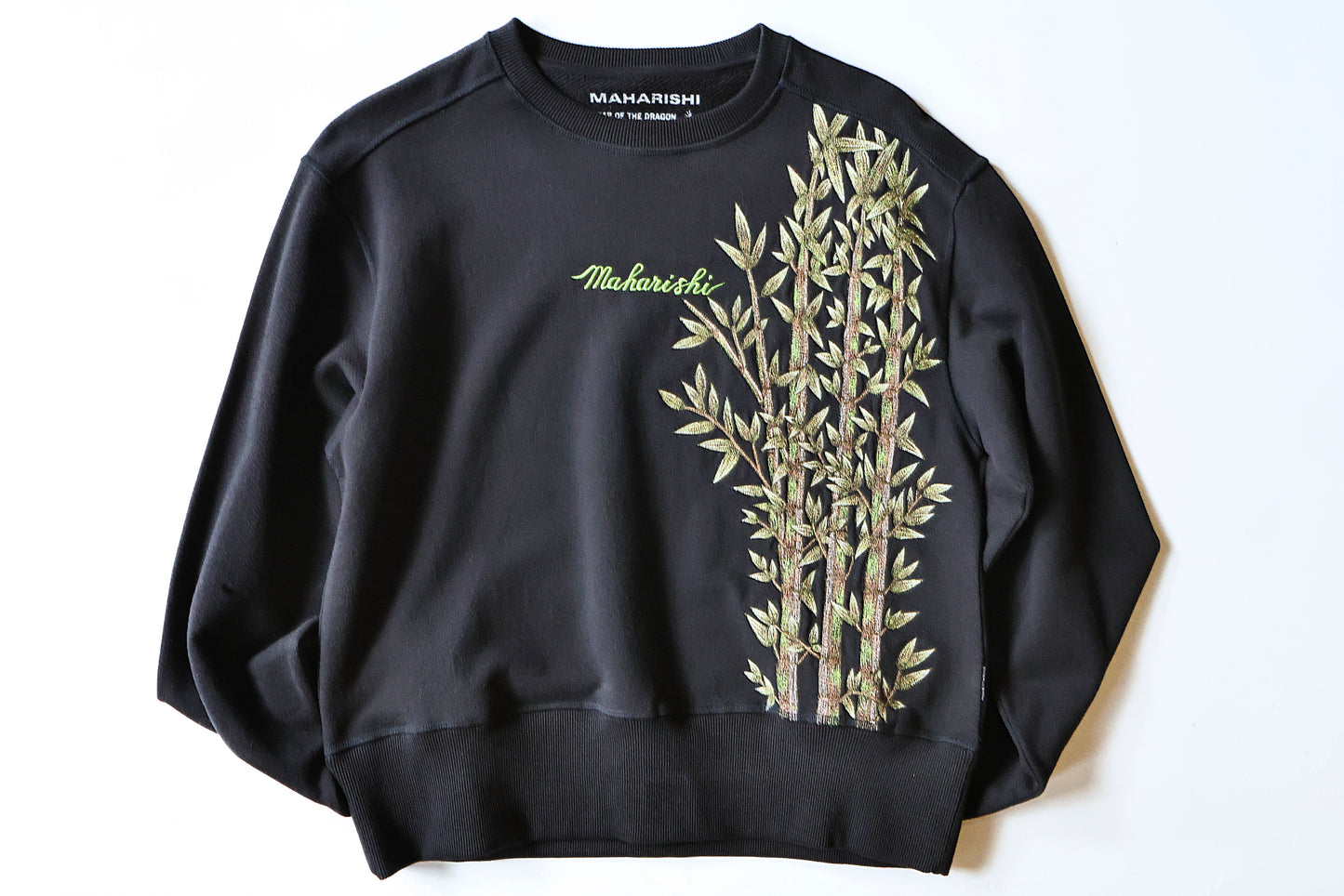 MAHARISHI 5079 BAMBOO VINTAGE CREW SWEAT BLACK