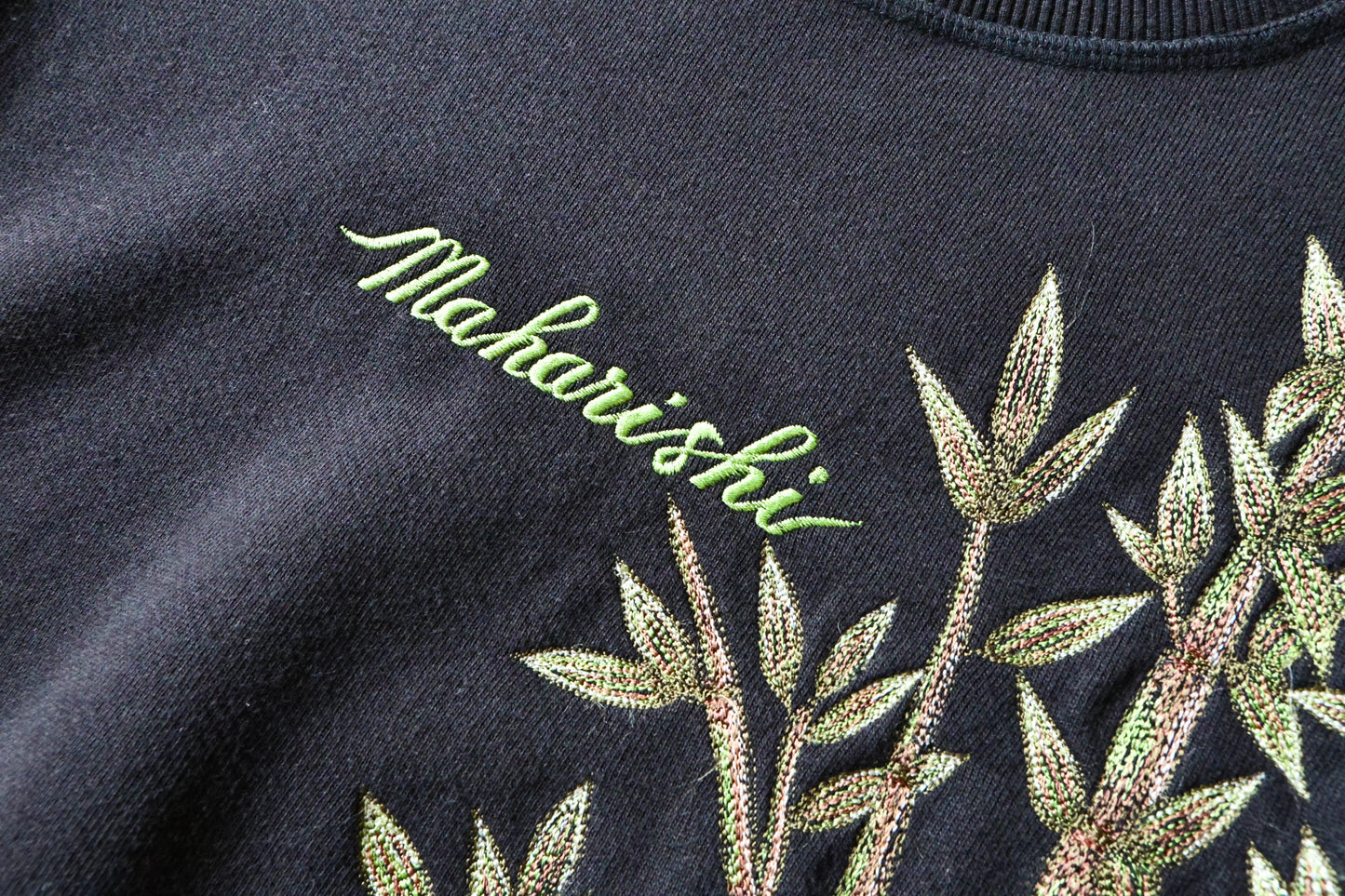 MAHARISHI 5079 BAMBOO VINTAGE CREW SWEAT BLACK
