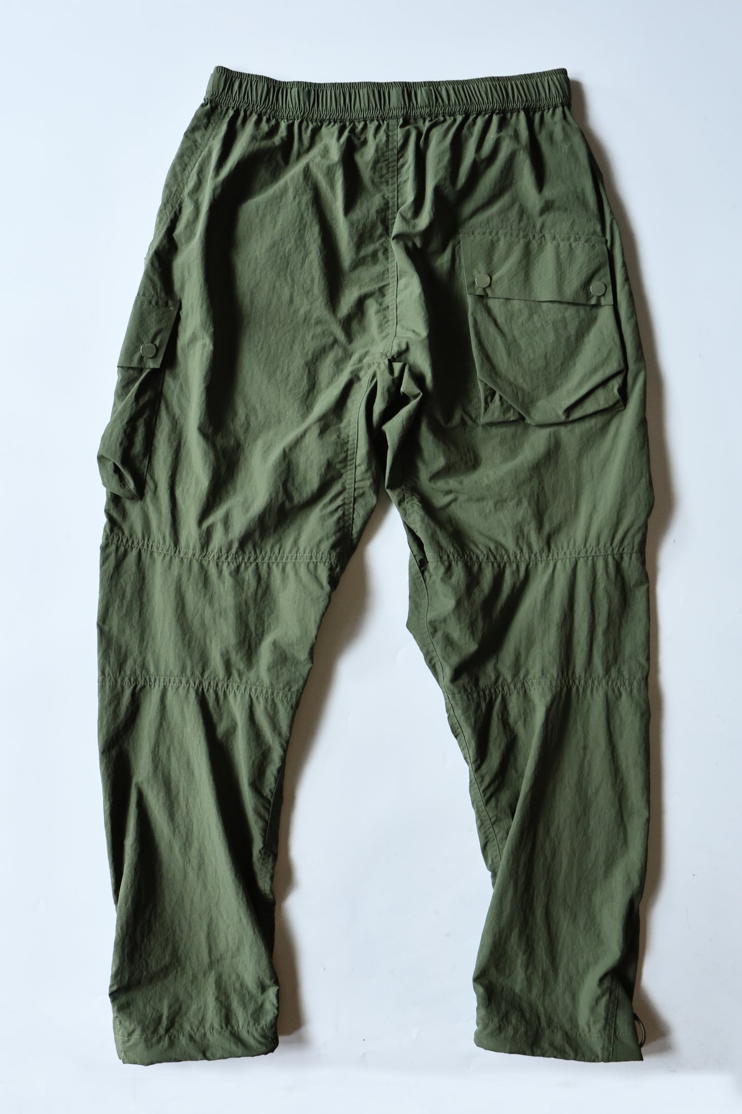 MAHARISHI 5040 VEG-DYED CARGO TRACK PANTS OLIVE