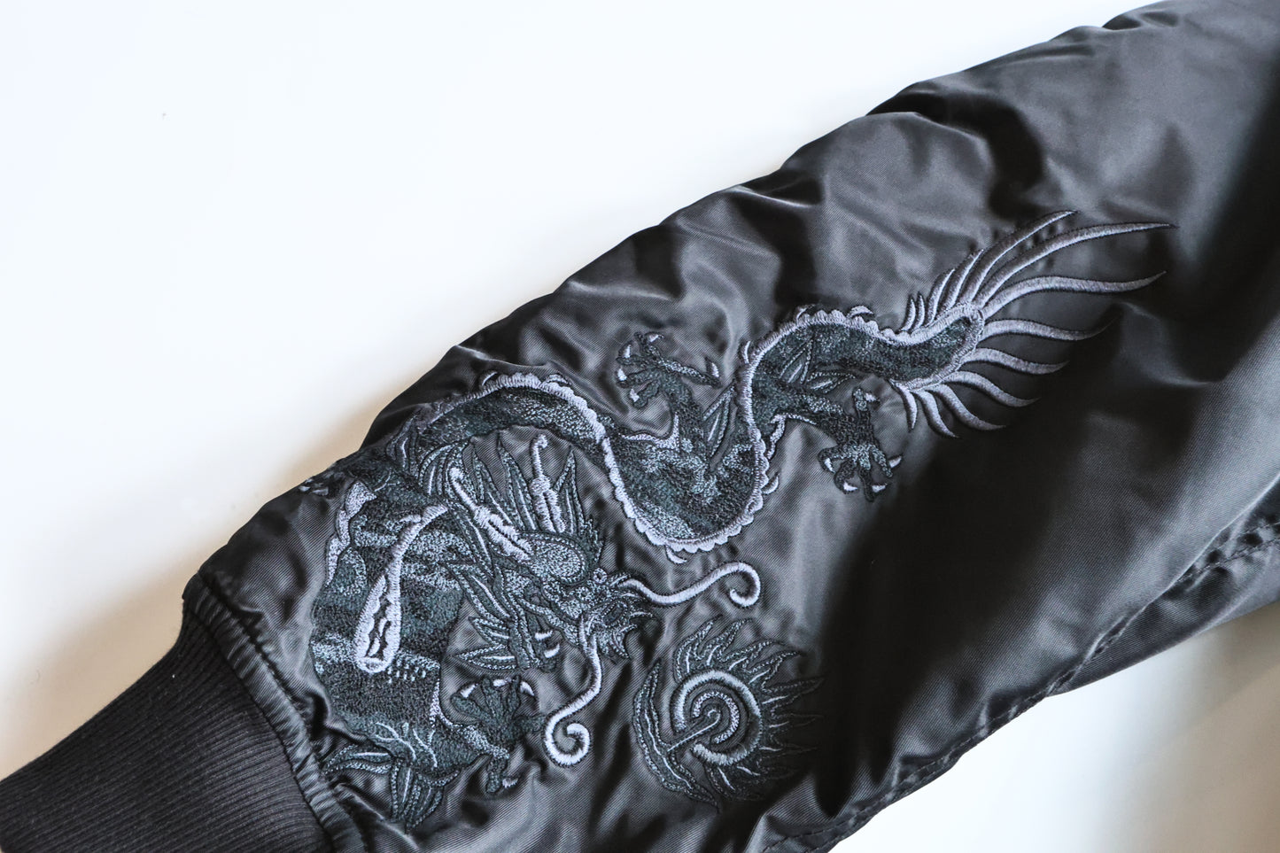 MAHARISHI 5059 DRAGON CWU-45 FLIGHT JACKET BLACK