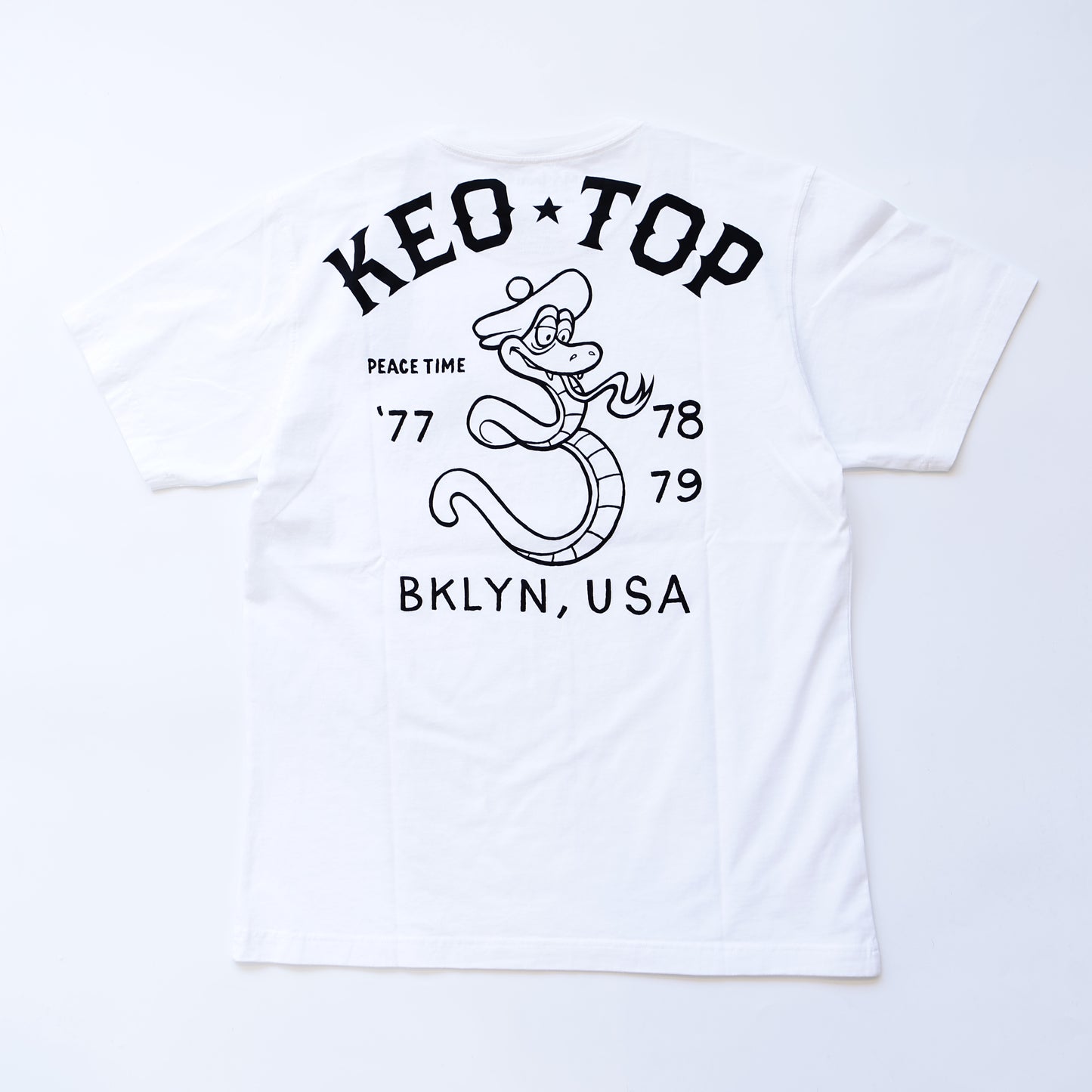 MAHARISHI 1541 TEACH YEAR OF THE SNAKE T-SHIRT WHITE