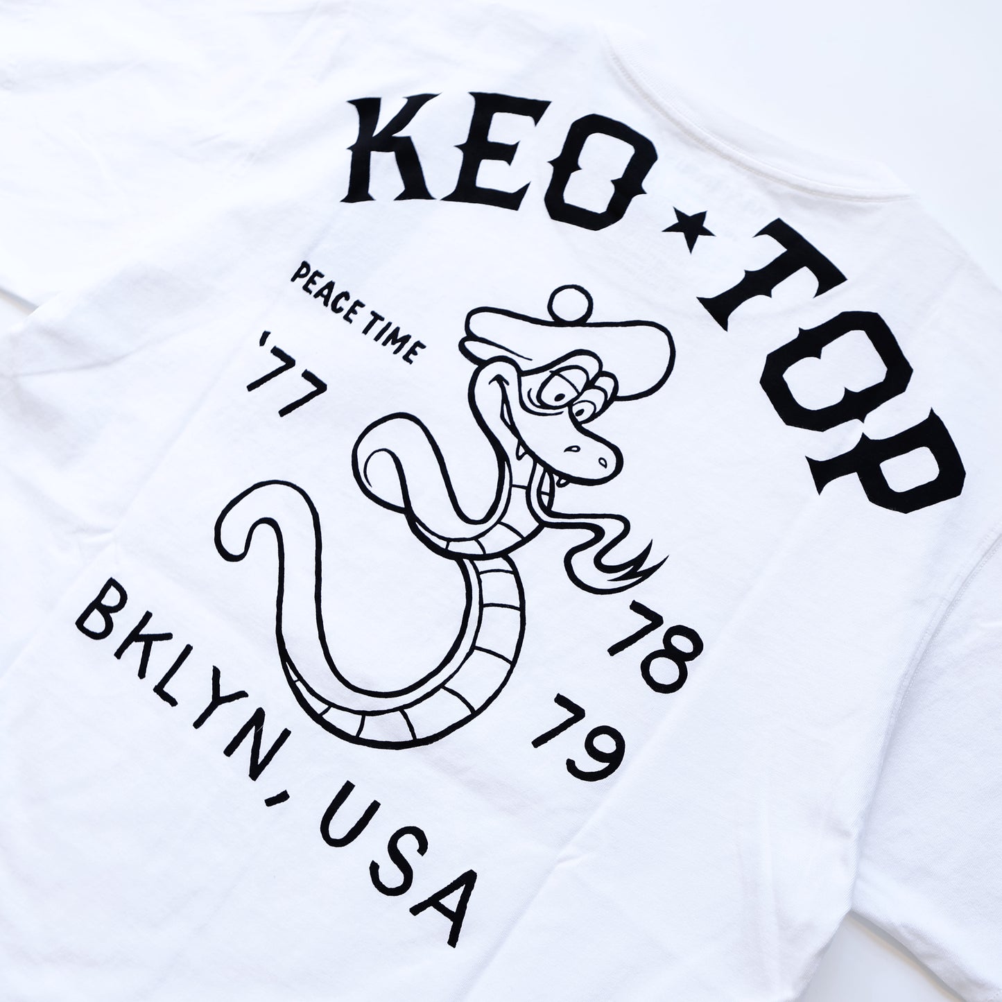 MAHARISHI 1541 TEACH YEAR OF THE SNAKE T-SHIRT WHITE