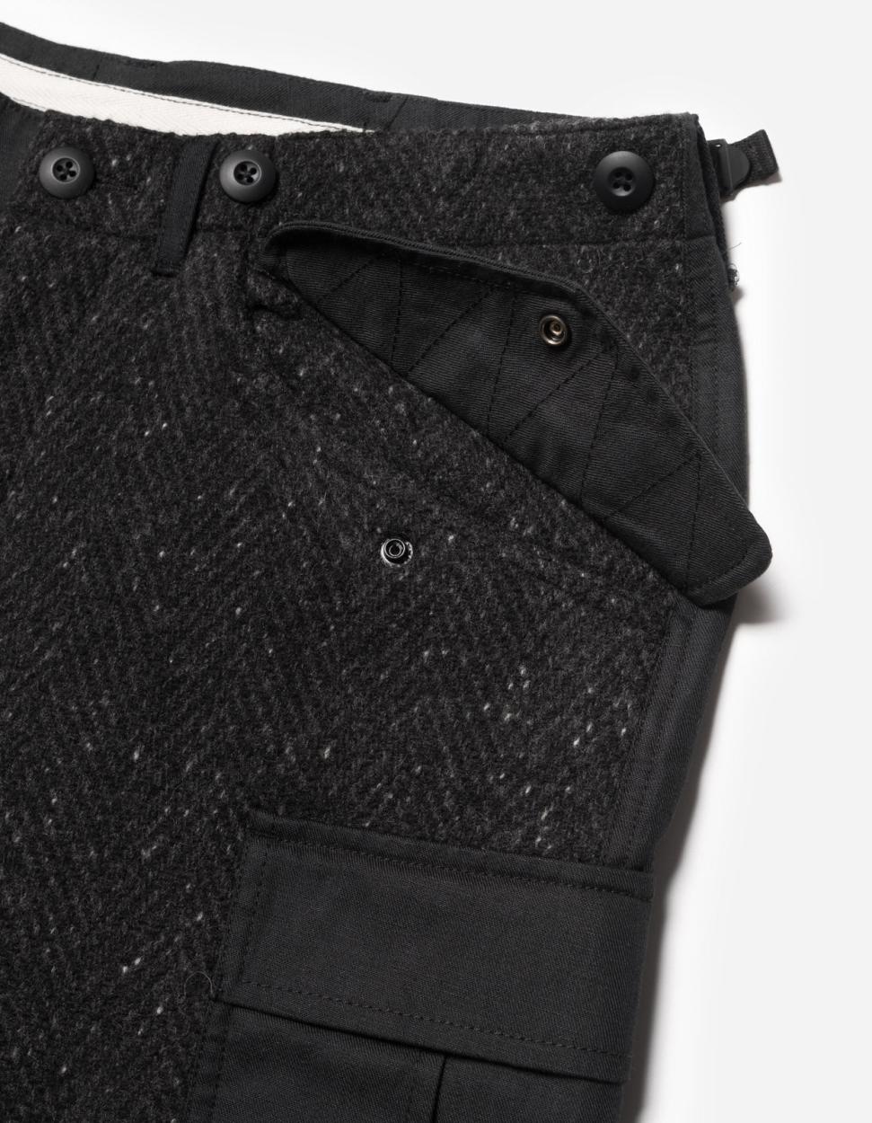 MAHARISHI 5335 WOOL M65 CARGO PANTS BLACK