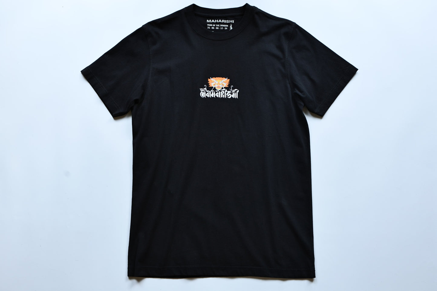 MAHARISHI 1261 ABUNDANCE DRAGON CIRCLE T-SHIRT : BLACK