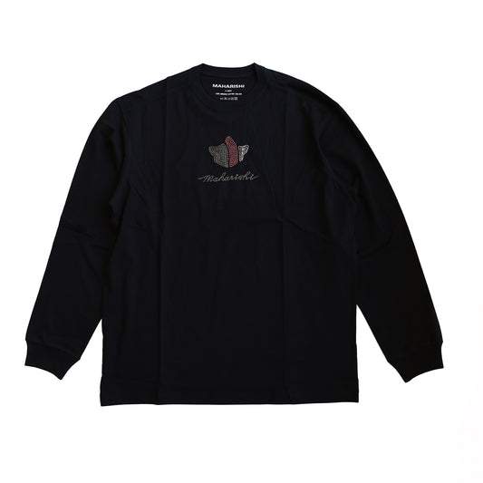 MAHARISHI 6221 RICE STITCH TEMPLE L.S T-SHIRT