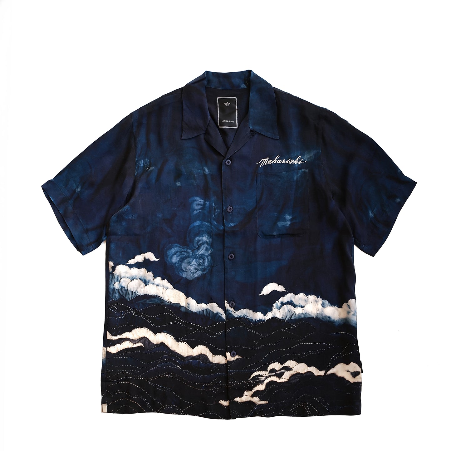 MAHARISHI 6230 BORO CRANE CAMP COLLAR SHIRT