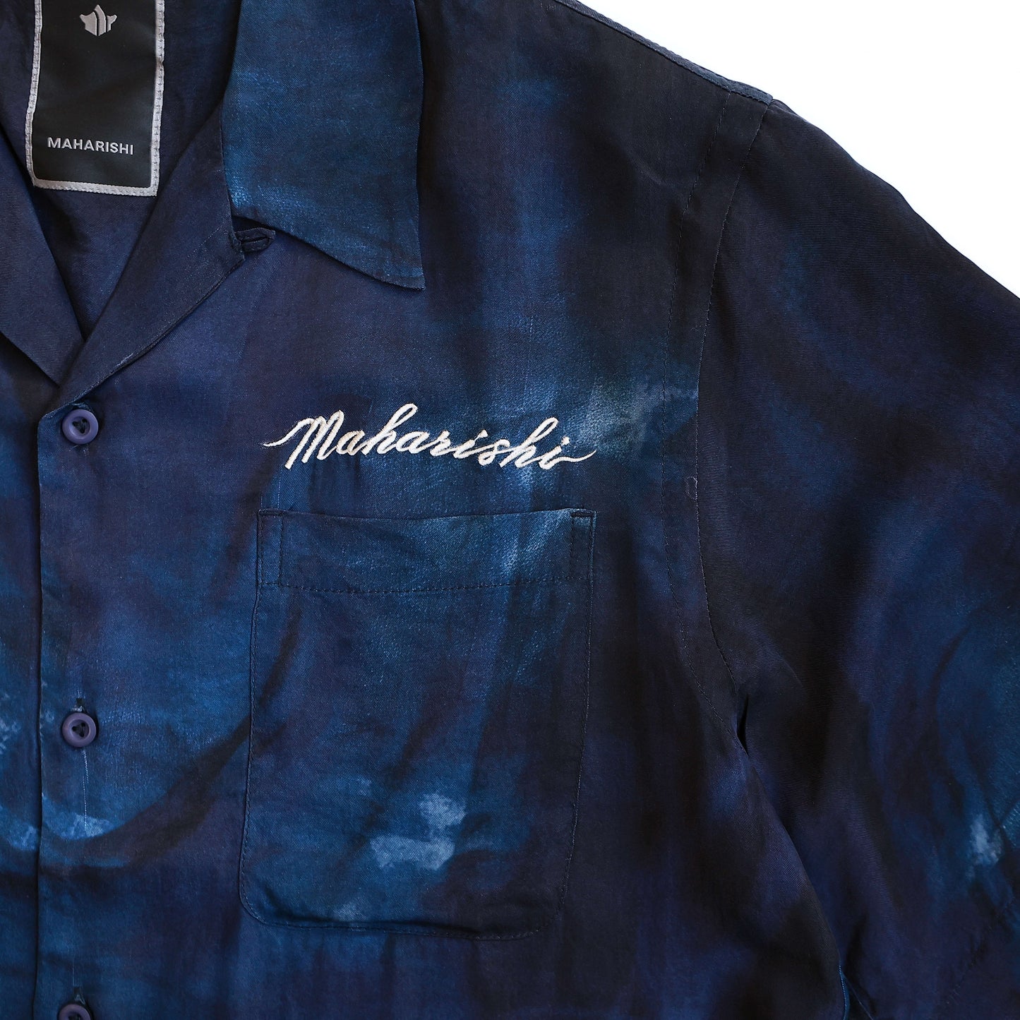 MAHARISHI 6230 BORO CRANE CAMP COLLAR SHIRT