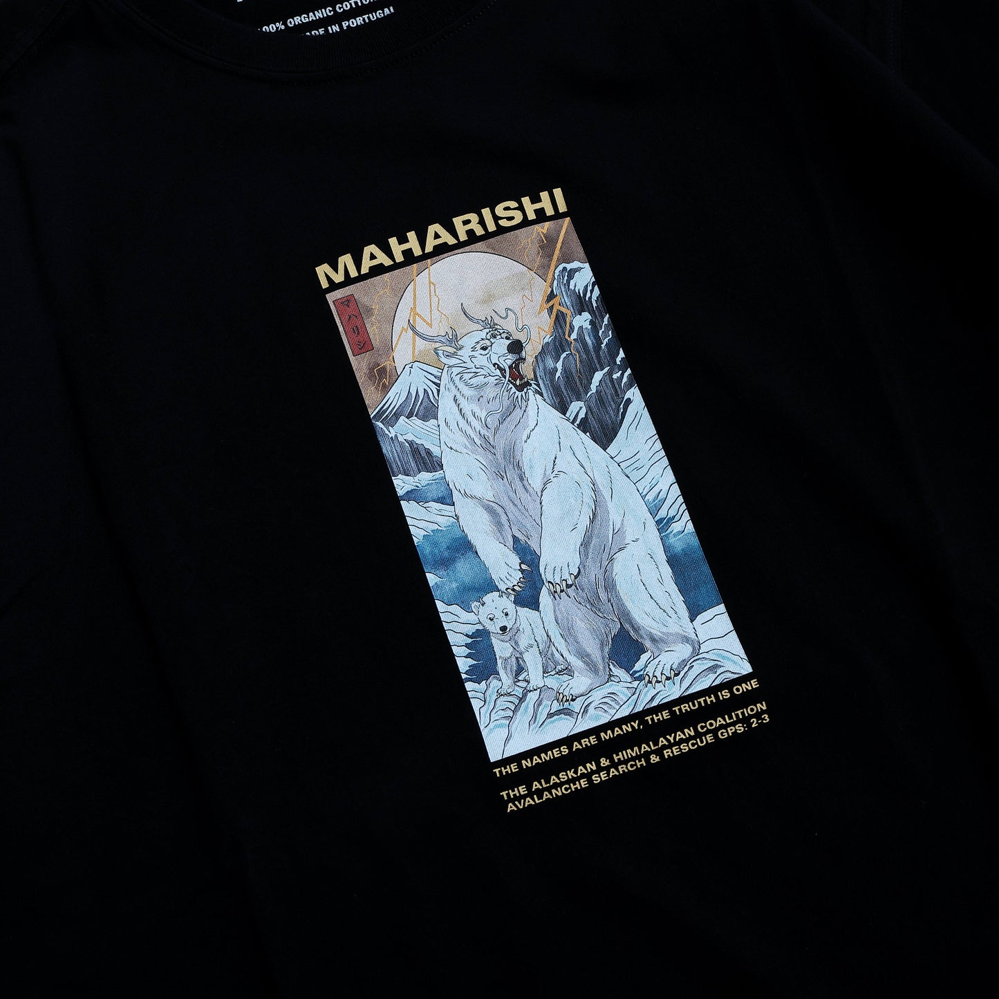 MAHARISHI 2211 ALASKAN POLAR BEAR T-AHURT