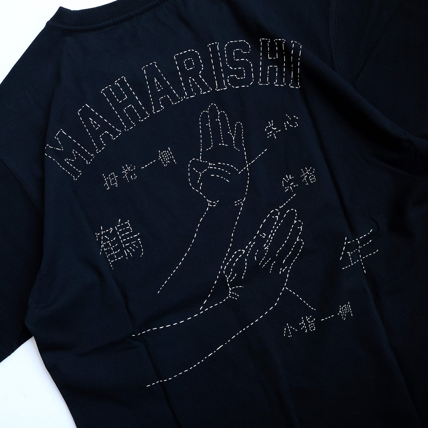 MAHARISHI 1582 MAHA-PAIZHI SASHIKO T-SHIRT