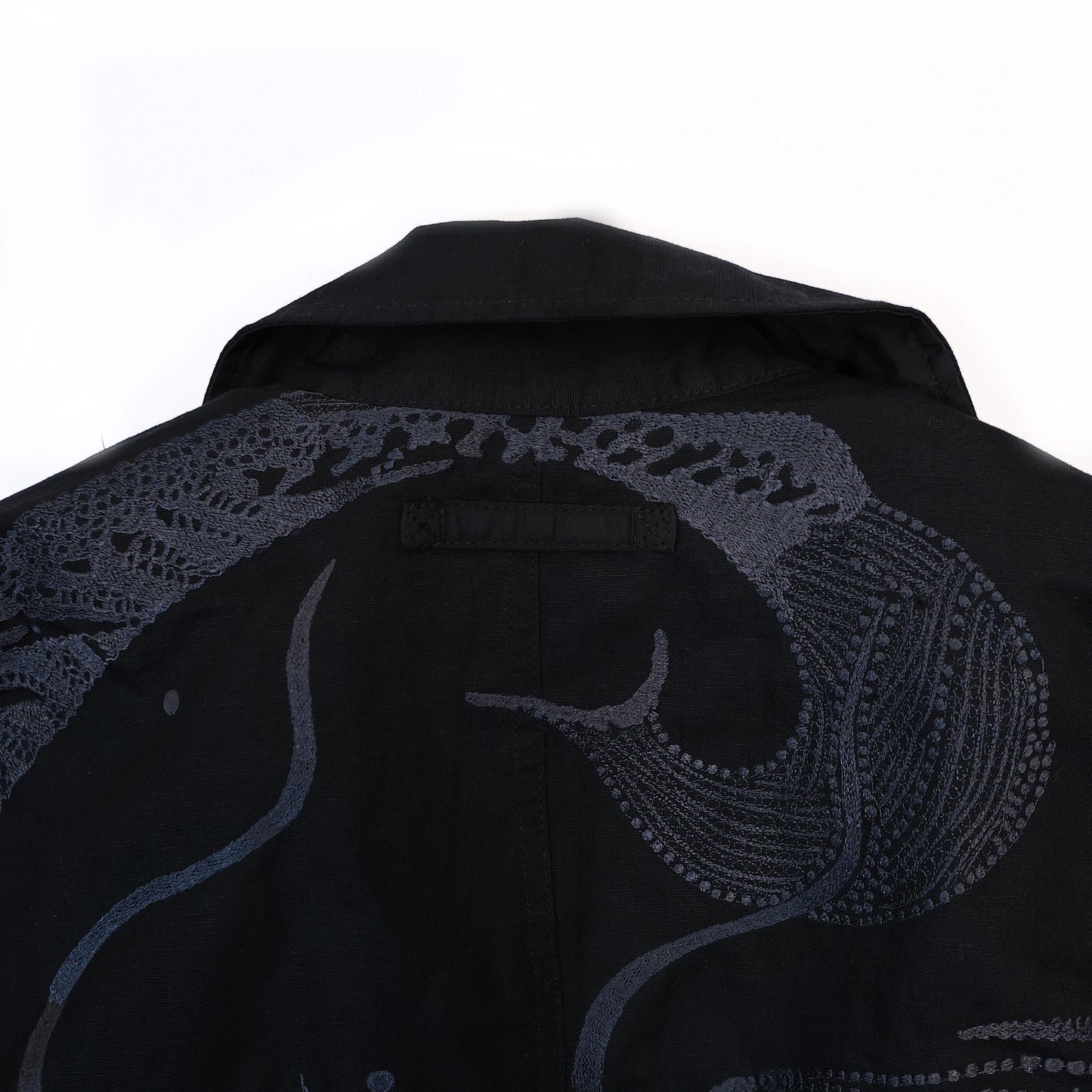 MAHARISHI 2210 LINEAR SNOW DRAGON EMBROIDERED MA MAC COAT
