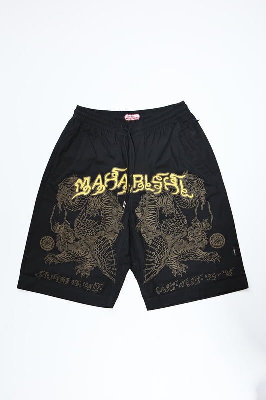 Maharishi 6039 MUAY THAI TIGER DRAGON TRACKSHORTS