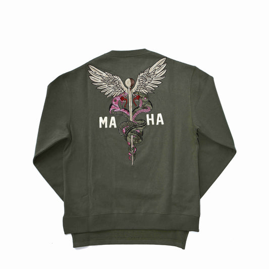 MAHARISHI 6009 Caduceus Monk Crew Sweat
