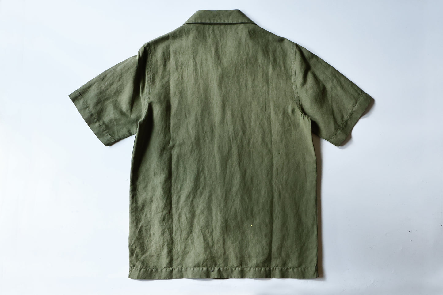 MAHARISHI 5078 DRAGON BAMBOO EMB.HEMP SHIRT OLIVE