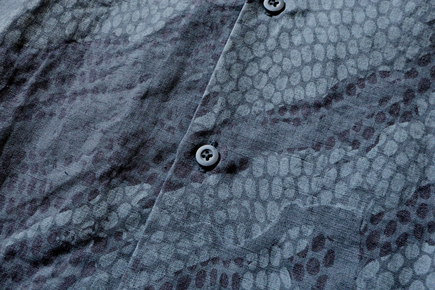 MAHARISHI 5071 CAMO HEMP SUMMER SHIRT SUBDUED NIGHT