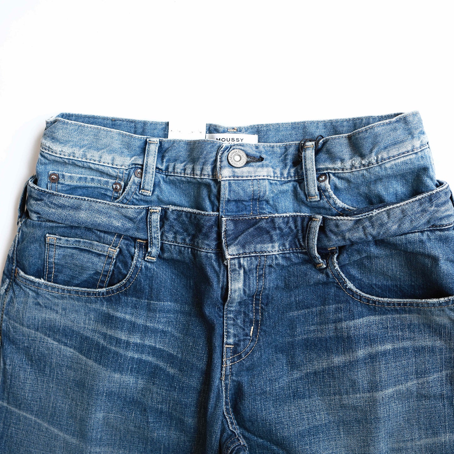 MOUSSY VINTAGE MV BOGOTA DOUBLE BELT PANTS