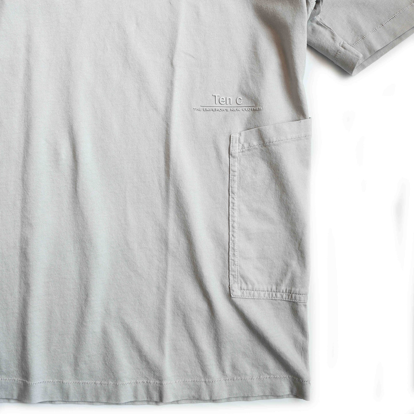 TENC MANICA CORTA T-SHIRT 灰白