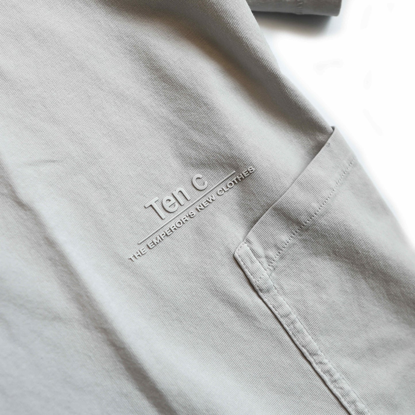 TENC MANICA CORTA T-SHIRT 灰白